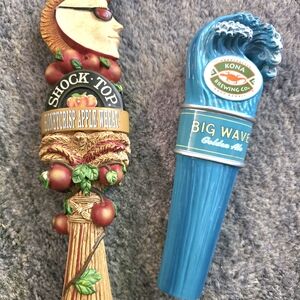 Vintage Shock Top and Kona Brewing Tap Handles! Beautiful!!